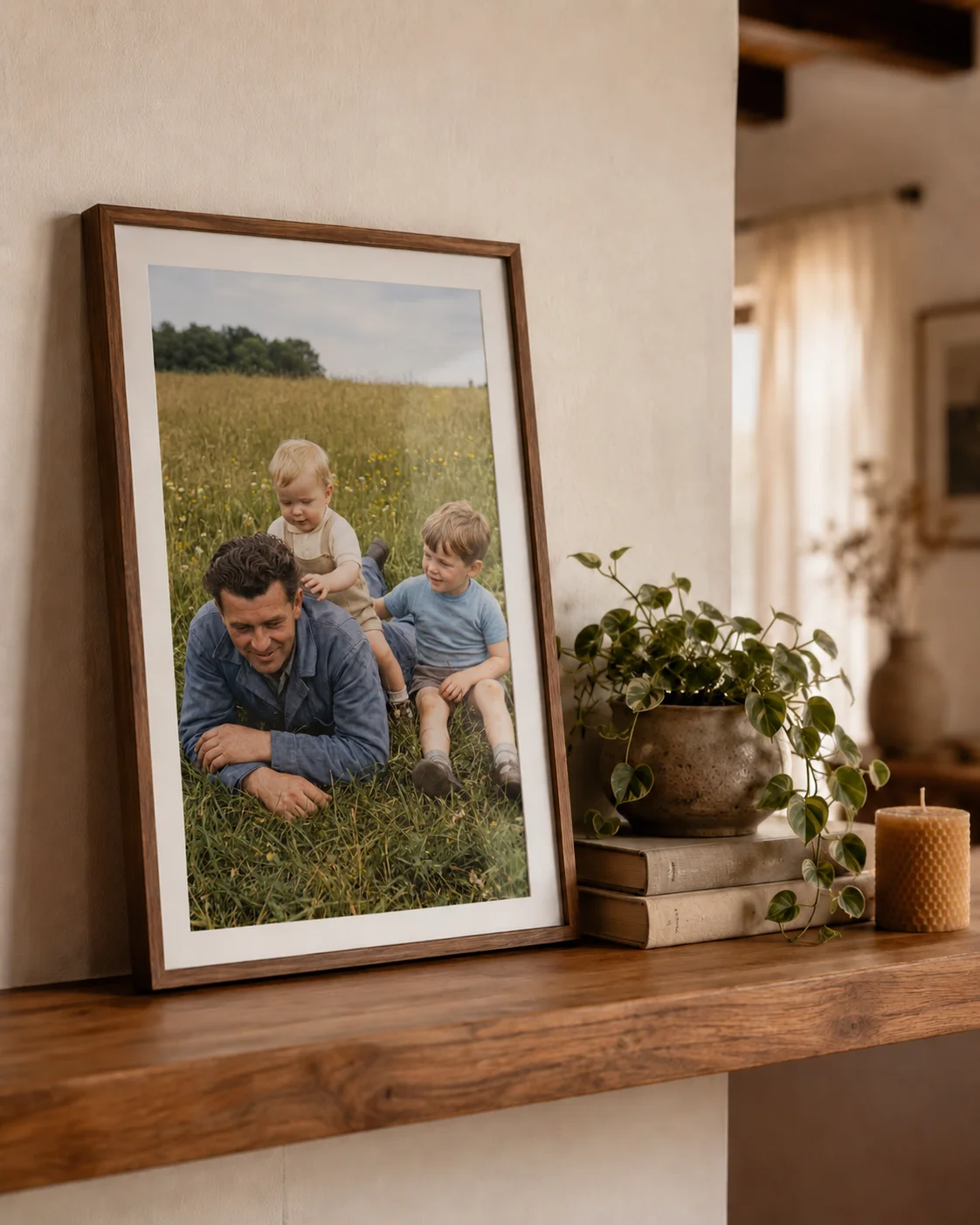 O fotografie Fotovie.ro înrămată pe perete